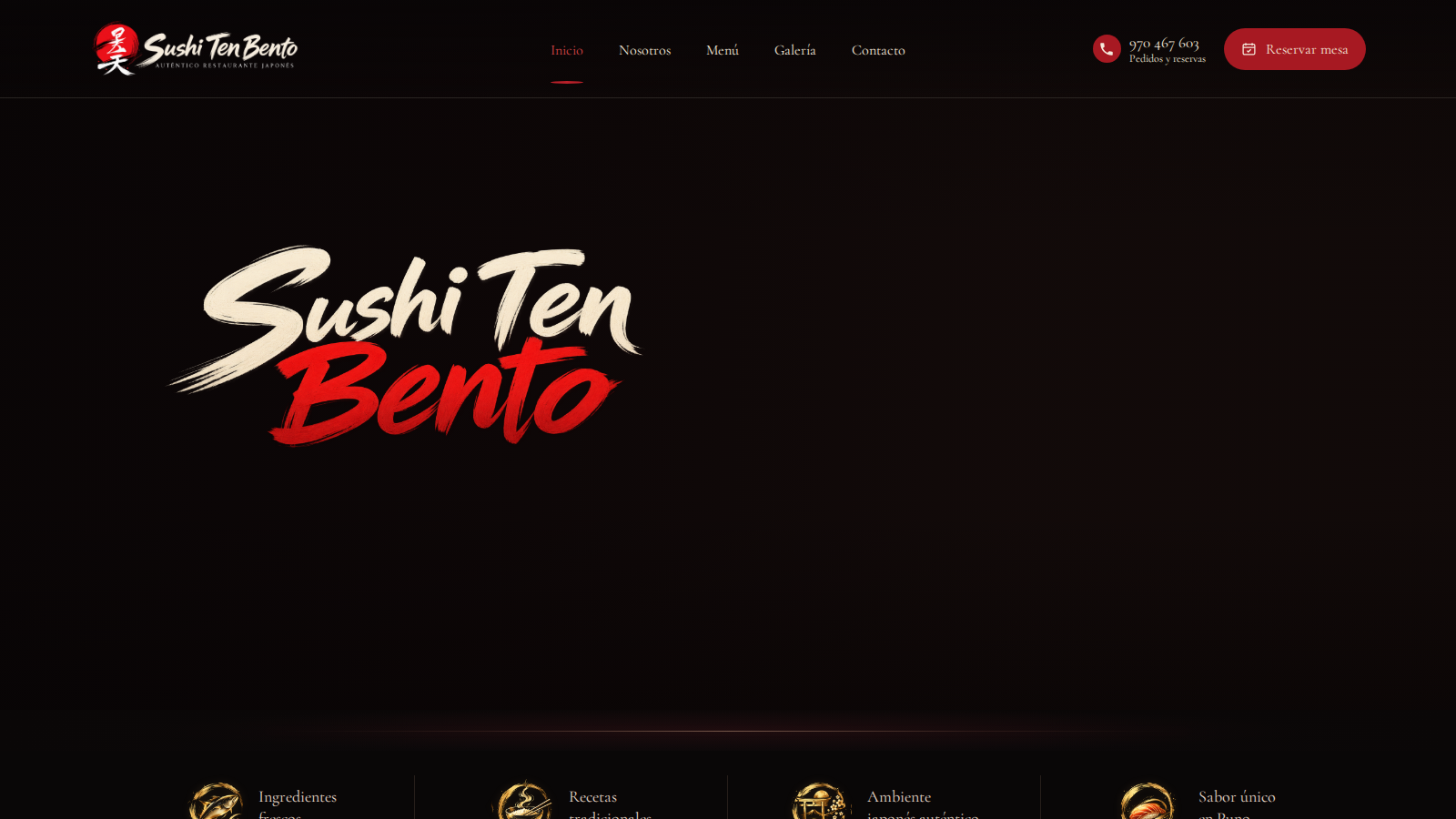 Captura de la portada real de la demostración Sushi Ten Bento